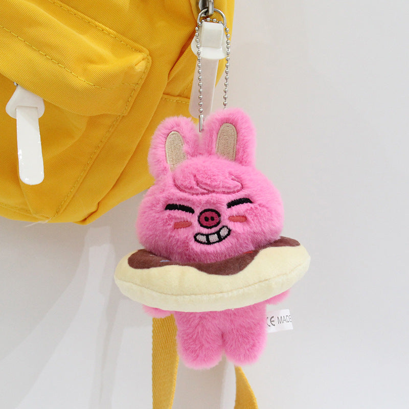 Creative KPOP Cartoon Donut Plush Toy Pendant