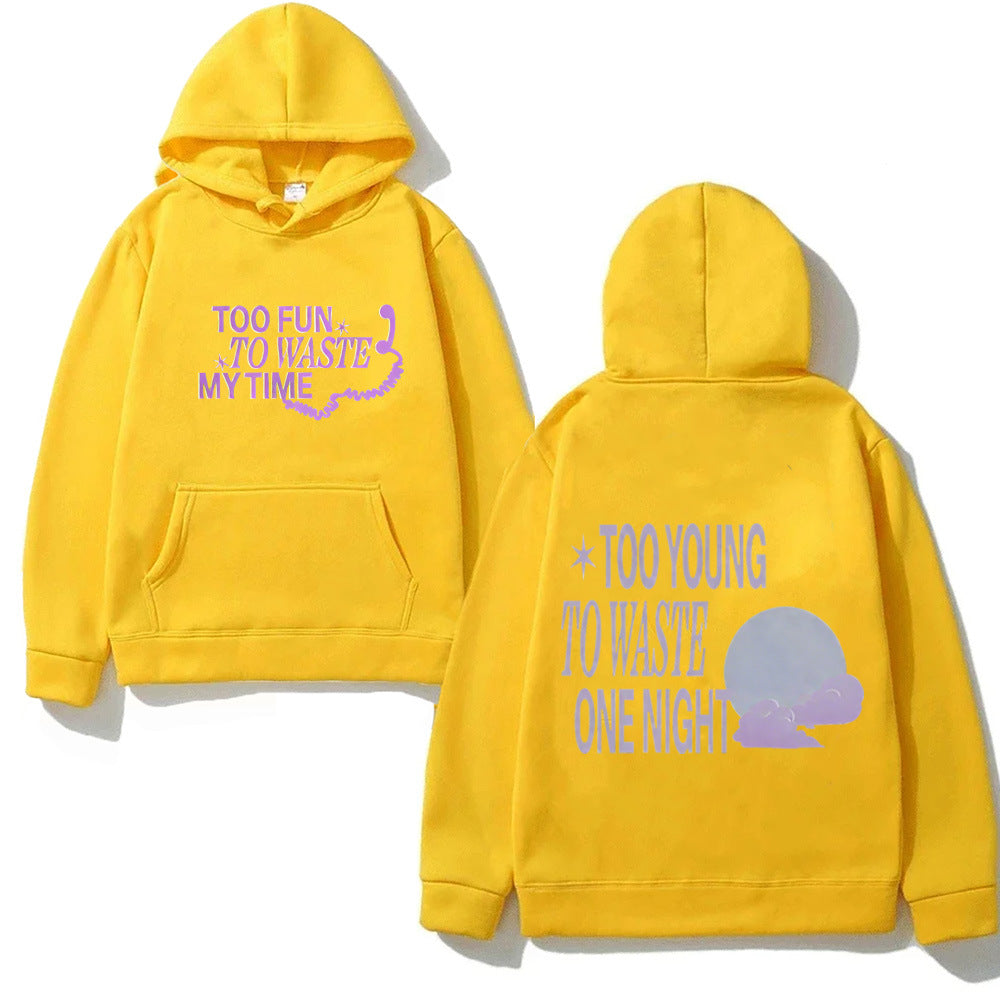 KPOP TOUCH Lyric Letter Printed Hoodie