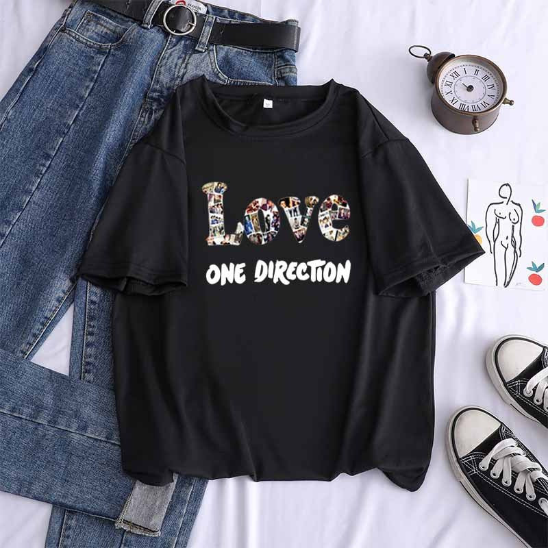 Women's 1D LOVE Crew Neck Short Sleeve T-Shirt