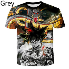 Unisex Anime Digital Print Short-sleeved T-shirt