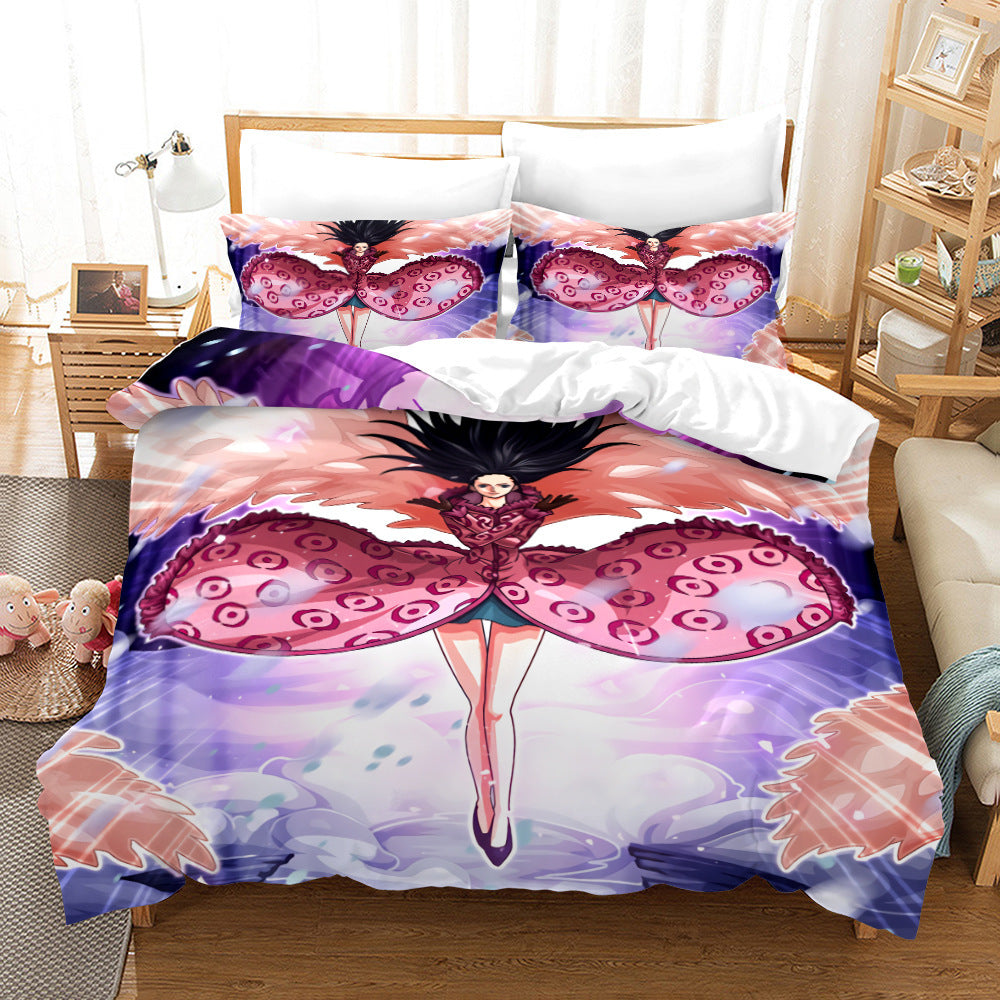 Robin Digital Print Three-piece Bedding Duvet Cover