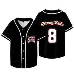 KPOP Digital Print Summer Thin Baseball Shirt