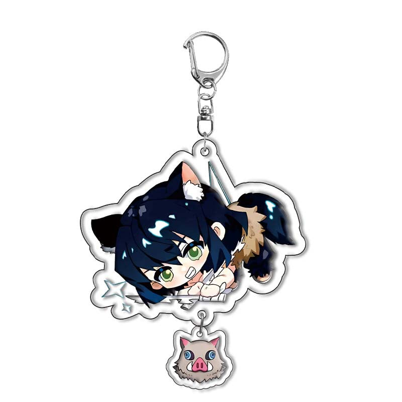 Tanjiro Acrylic Double-sided Keychain