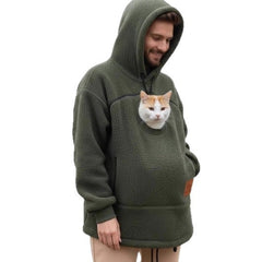 Cozy Cat Pouch Hoodie – Wearable Pet Carrier