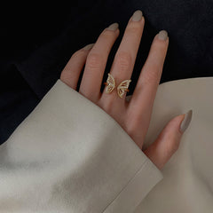 Mother of Pearls Butterfly Ring