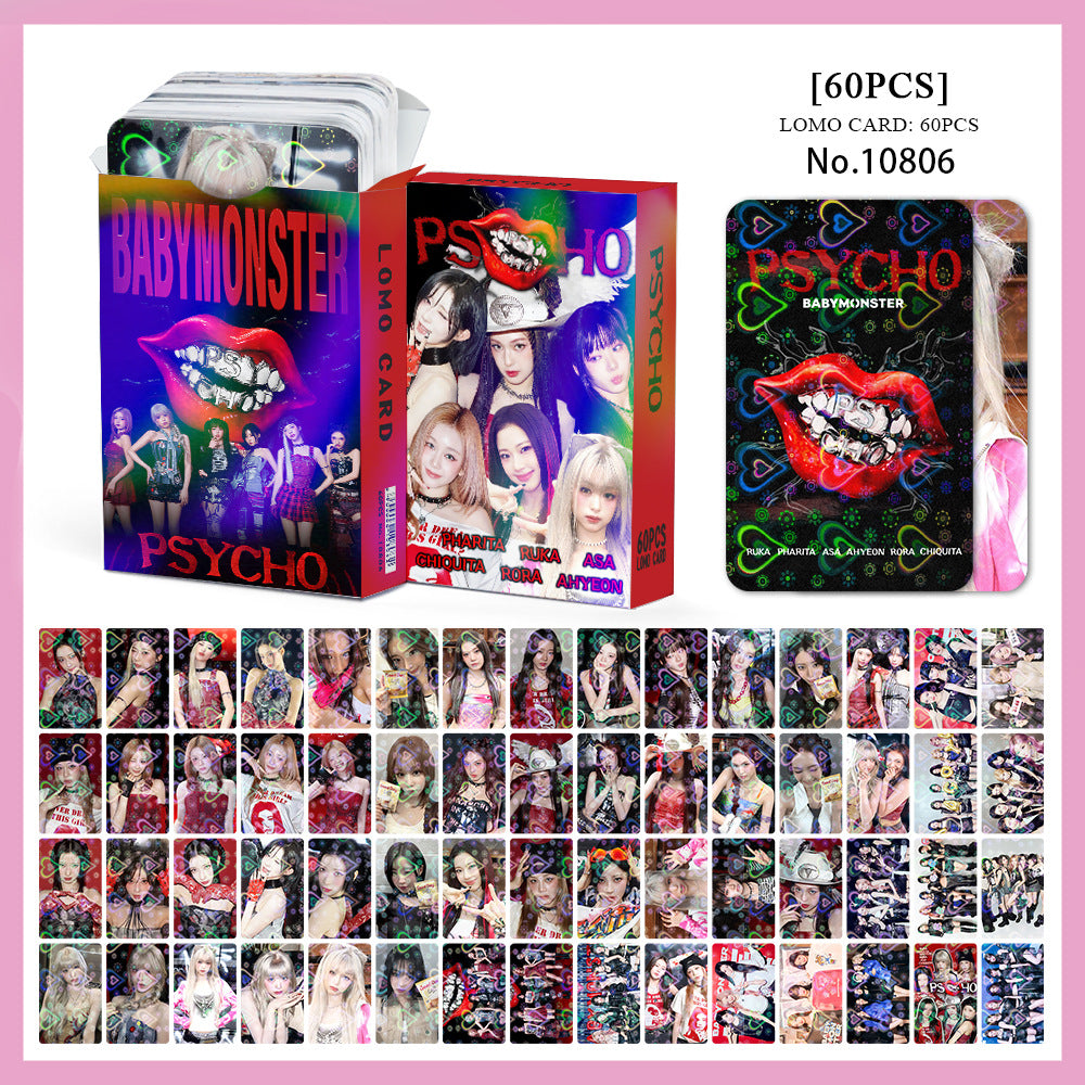 60PCS BM PSYCHO Holographic Photocard