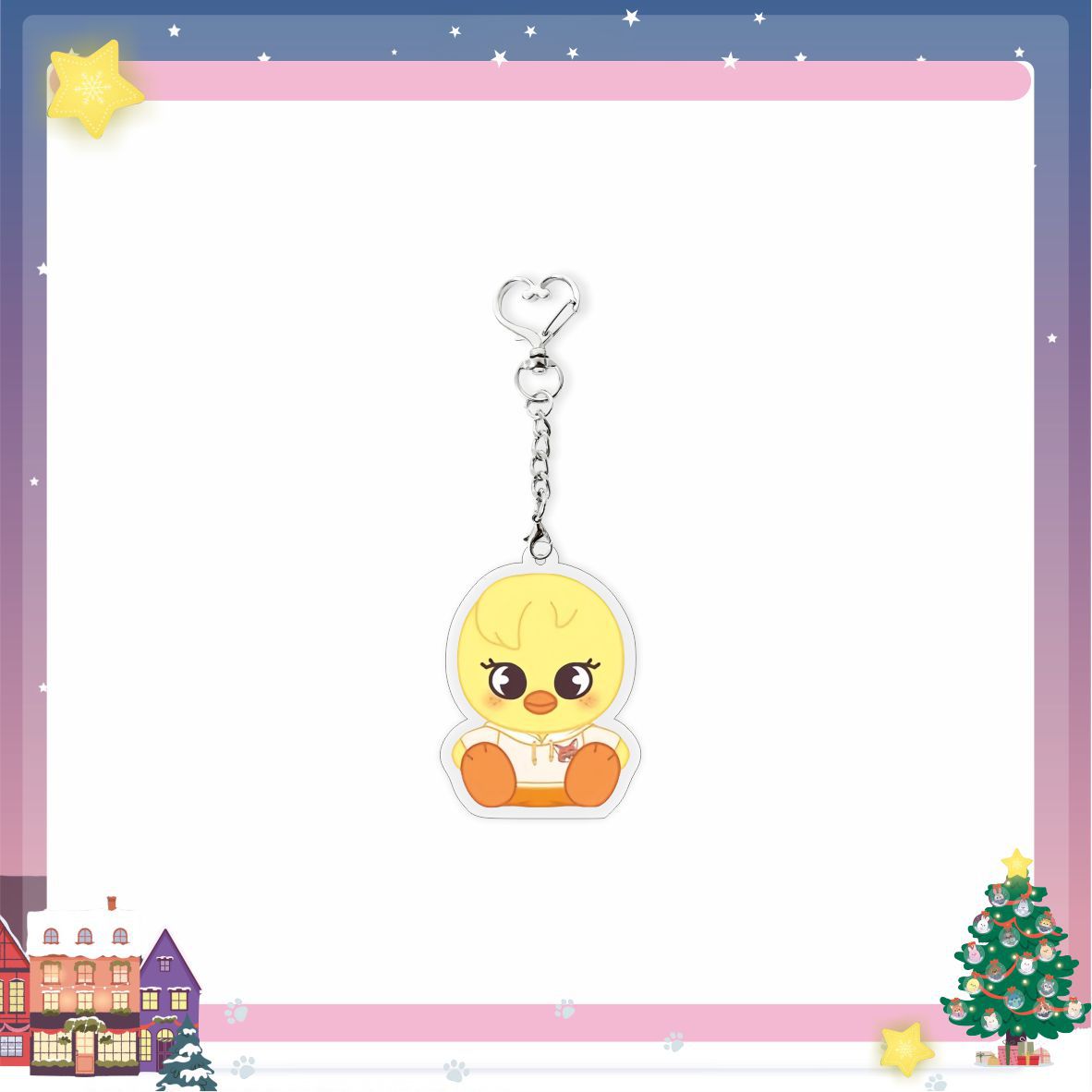 SKZ Crossover Heart Acrylic Keyring