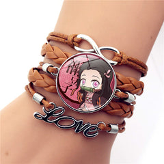 Casual Anime Brown Braided Rope Bracelet