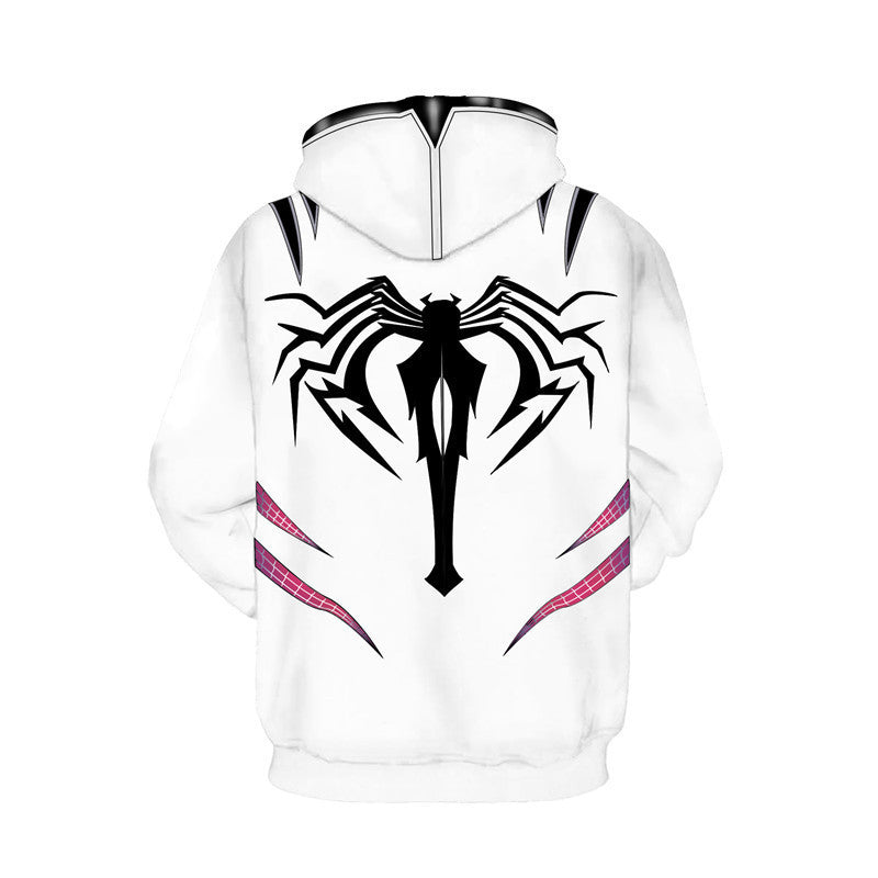 Chic Spider Gwen Cosplay Relaxed Hoodie