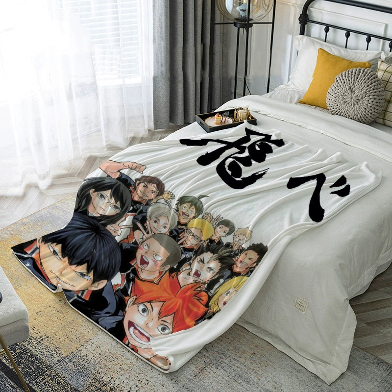 Hinata Anime Pattern Nap Blanket