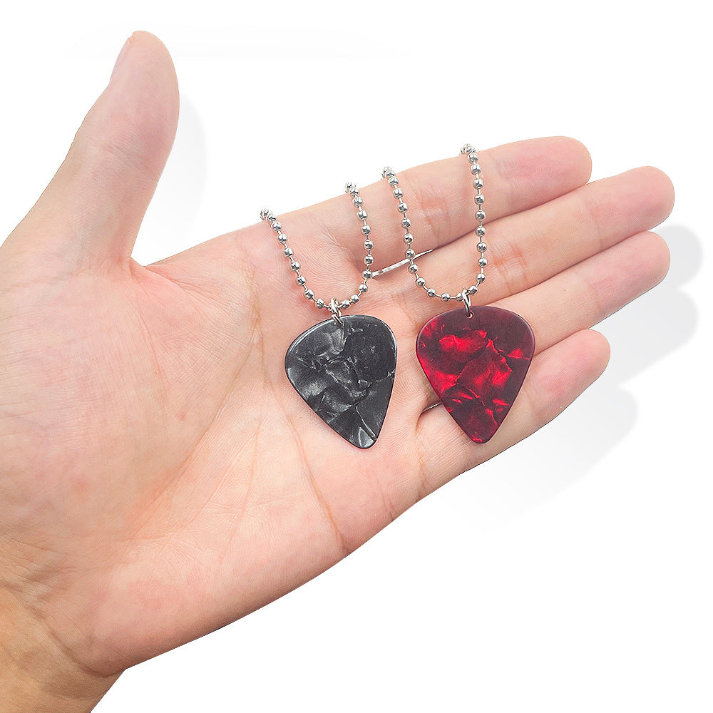 Eddie Guitar Pick Pendant Necklace