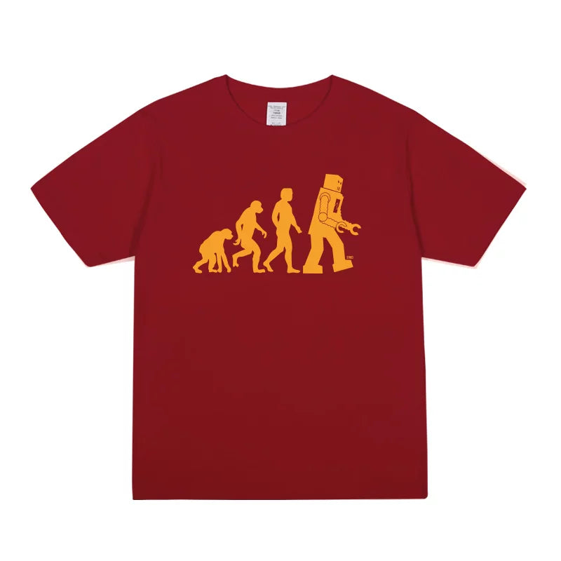 Sheldon Same Robot Evolution Print T-shirt