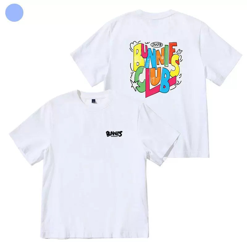 NJZ BUNNIES CLUB Cotton Short-sleeved T-shirt