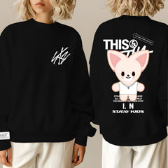 SKZ THIS & THAT Printed Crew Neck Sweatshirt