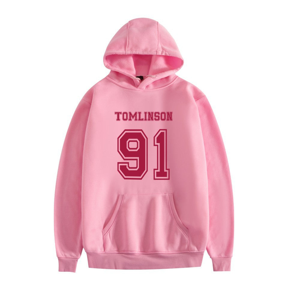 Unisex Louis Graphic Loose Pullover Hoodie