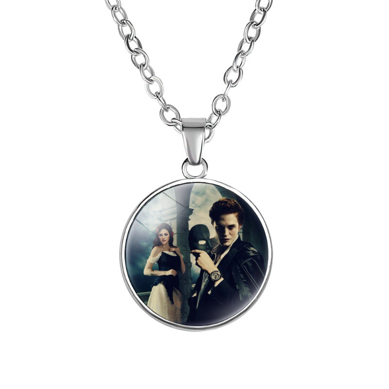 Twilight Gem Round Pendant Women's Necklace