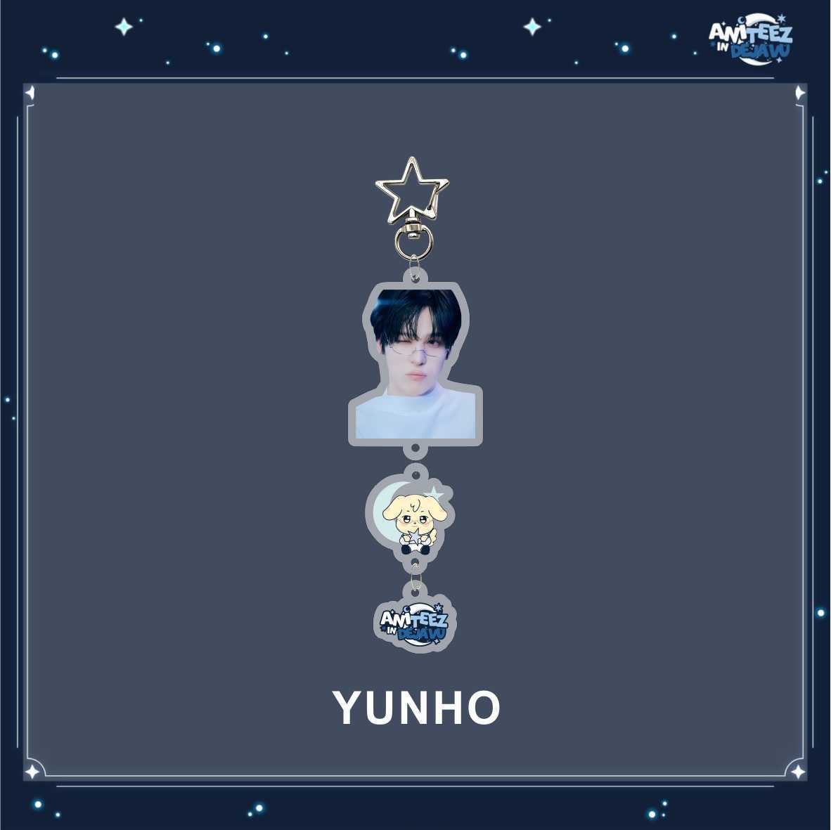 SAN MINGI WOOYOUNG Doll Acrylic Pendant Keyring