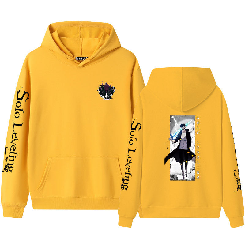 Unisex Anime Printed Pullover Hoodie