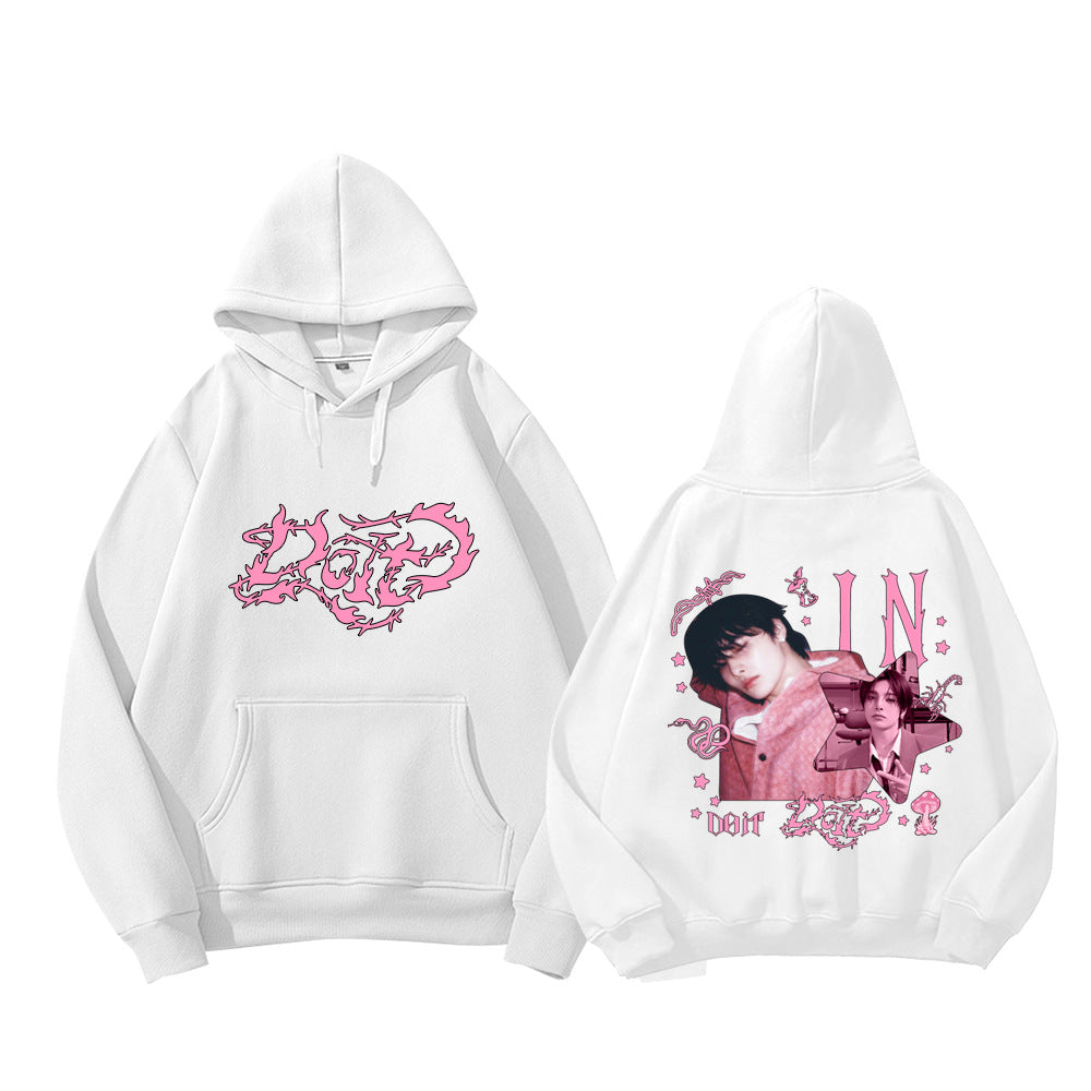 SKZ Do It Logo Printed Fleece Hoodie