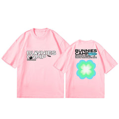 NJZ Bunnies Camp Print T-shirt Top