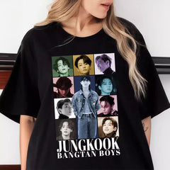 Women's Jungkook Graphic Printed Short-sleeved T-shirt