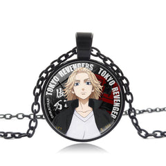 Retro Anime Time Gem Pendant Necklace