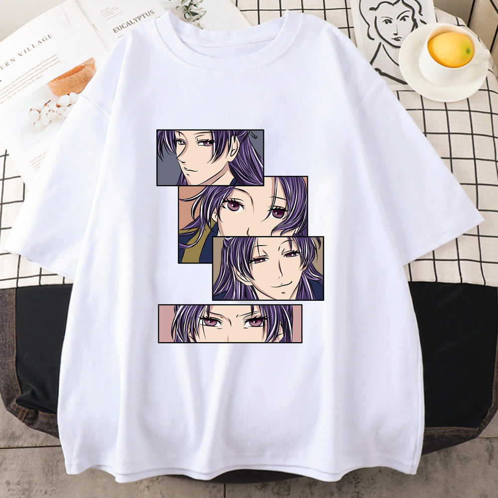 Casual Anime Graphic Printed T-Shirt