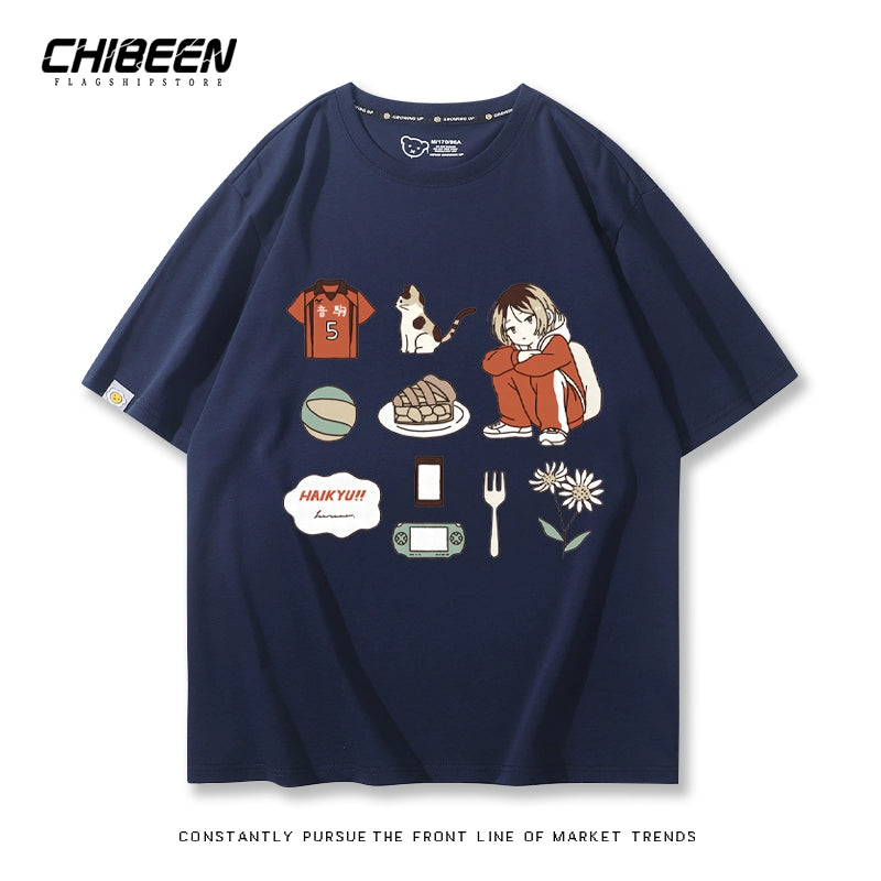 Unisex Kenma Anime Short Sleeve T-Shirt