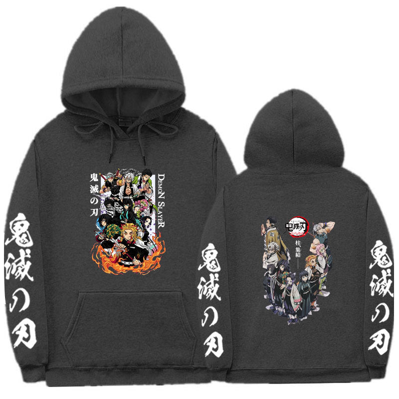 Casual Anime Printed Sports Loose Hoodie