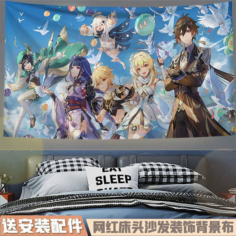 Game Family Photo Hanging Tapestry Decoration