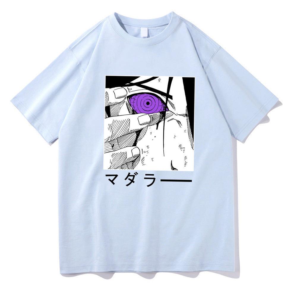 Unisex Sasuke Printed Short Sleeve Summer Tee