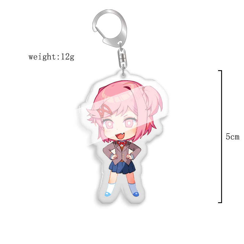 Monica Transparent Keychain Pendant