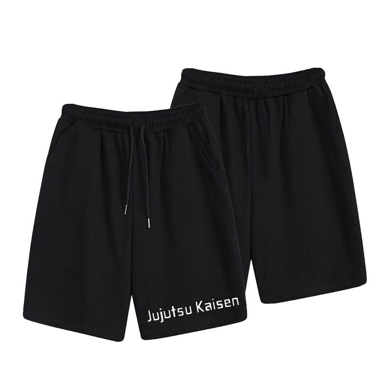 Casual Men's Anime Summer Elastic Sports Shorts