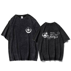 Retro KPOP FATE Logo Washed T-Shirt
