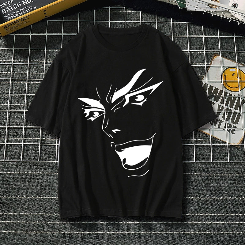 Jojo Anime Graphic Cotton Short Sleeve T-Shirt