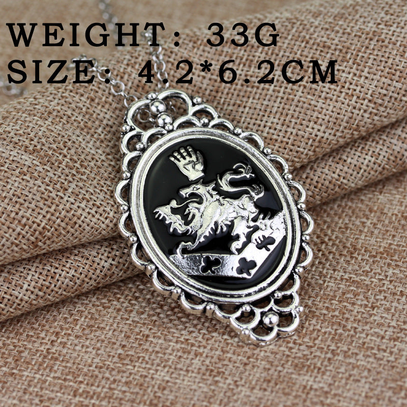 Retro Twilight Pendant Necklace