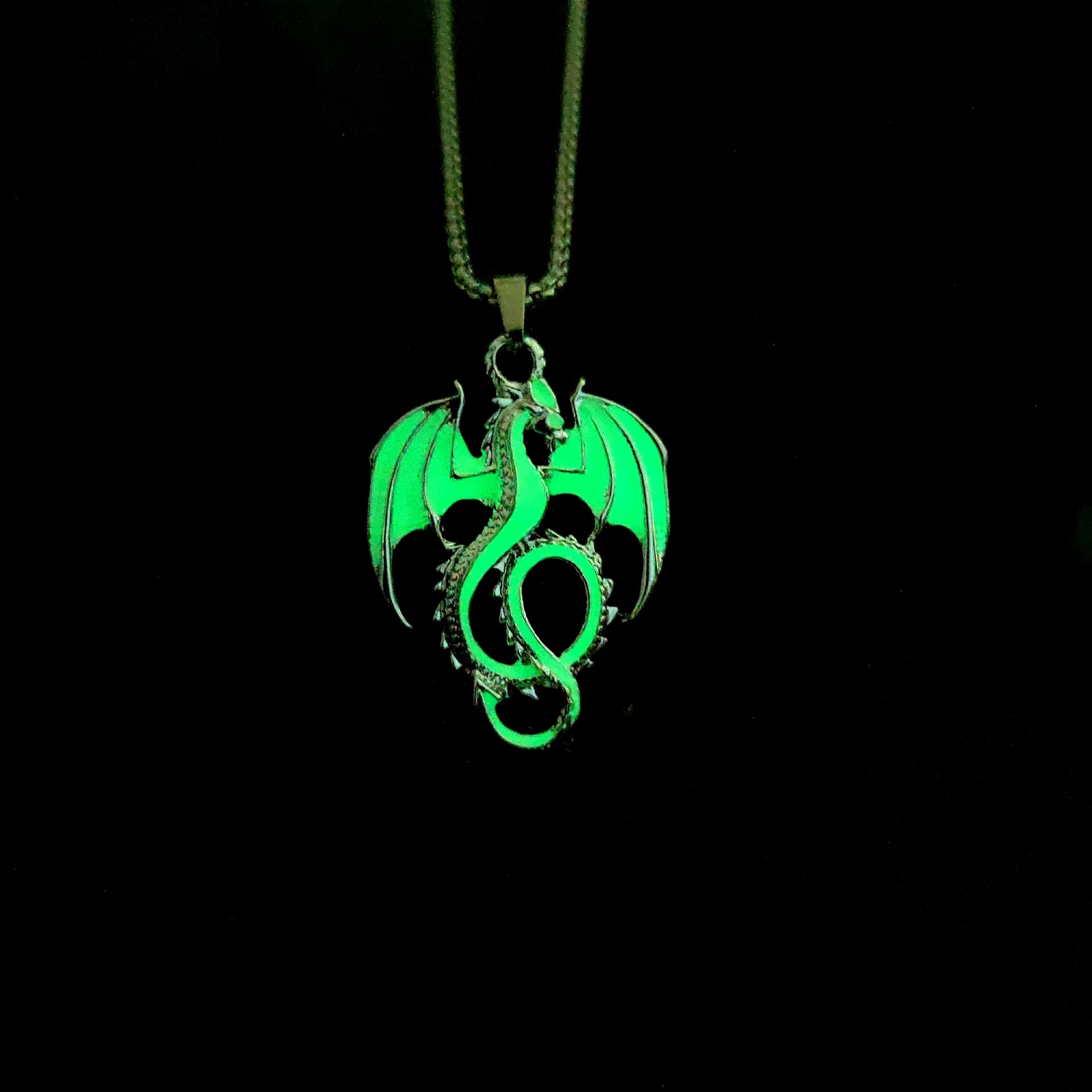 Luminous Pterosaur Pendant Necklace