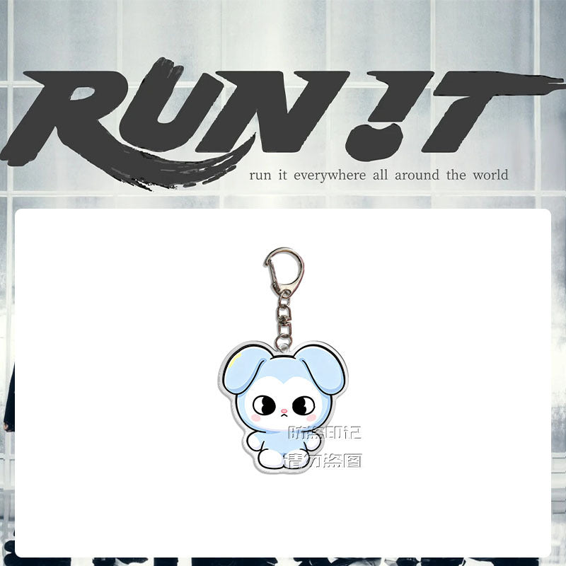 SKZ "RUN IT" 8th Anniversary Doll Acrylic Keychain