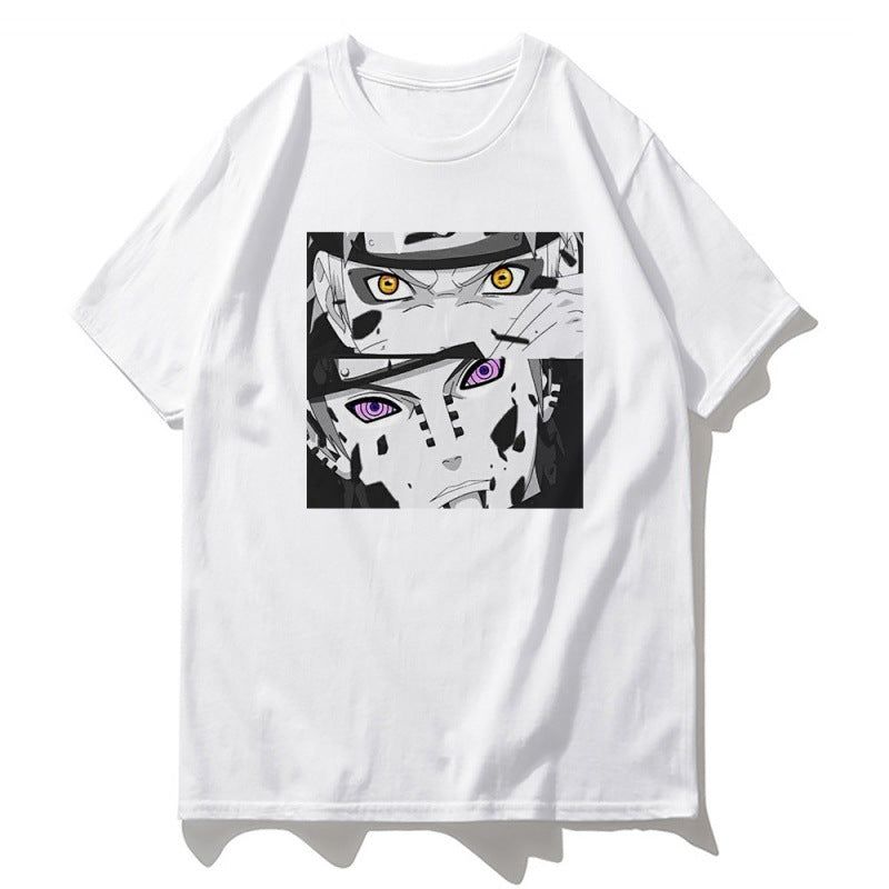 Unisex Anime Pattern Casual Short-sleeved T-shirt