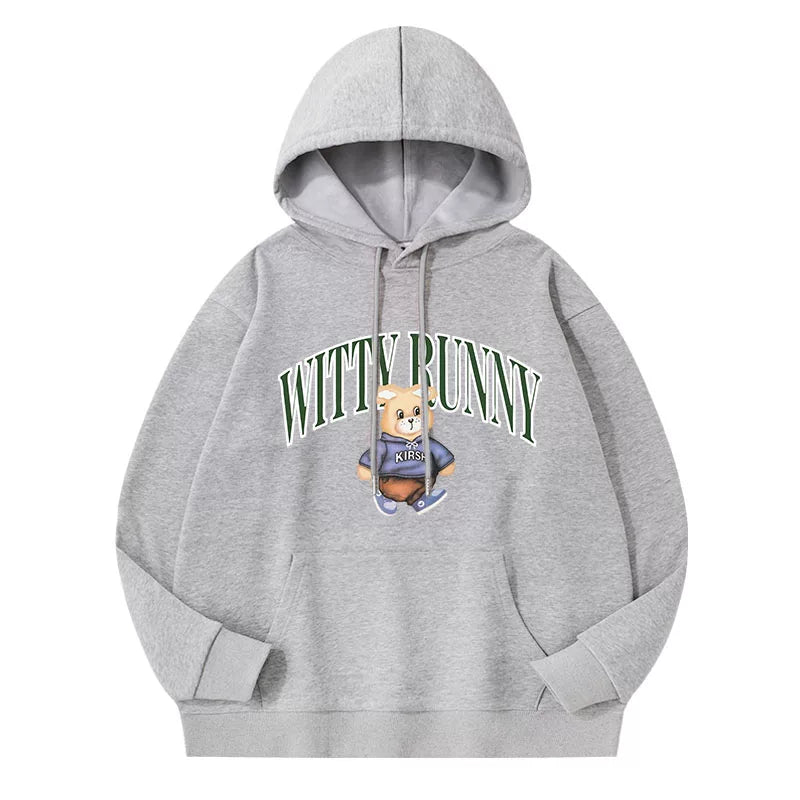 BAE‌ Cartoon Printed Loose Pullover Hoodie