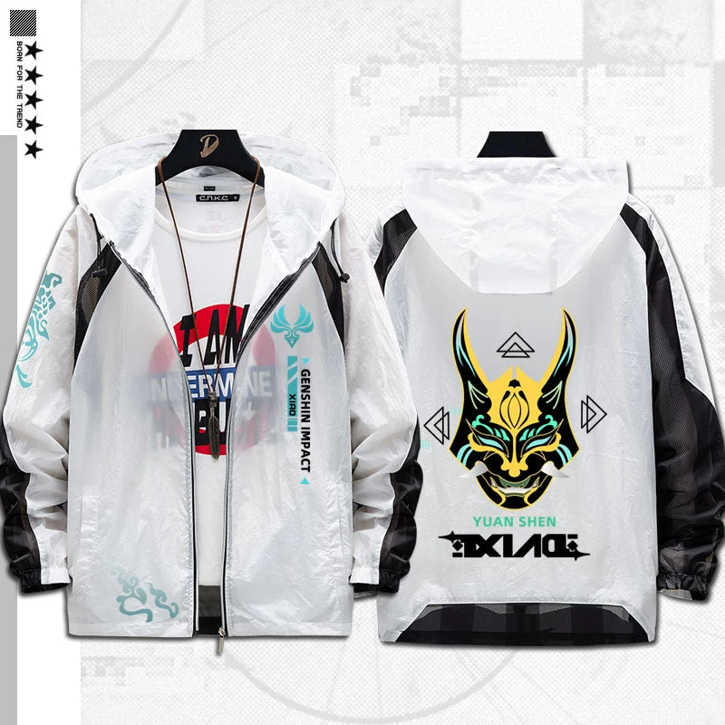 Versatile Game Thin Hooded Sunscreen Jacket