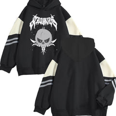 KPOP DominATE Pattern Color Block Hoodie