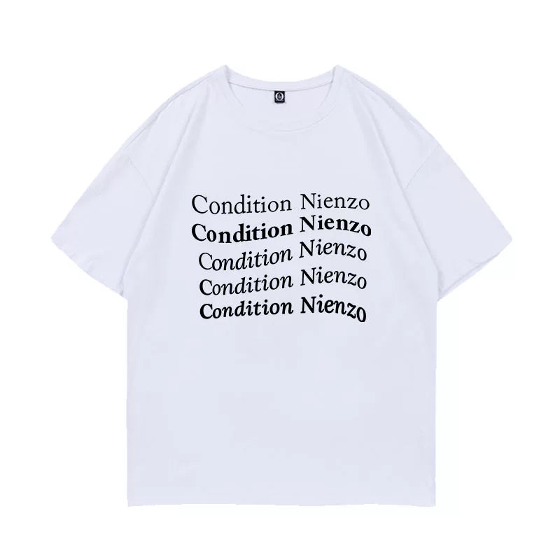 Versatile Minji Round Neck Letter T-shirt