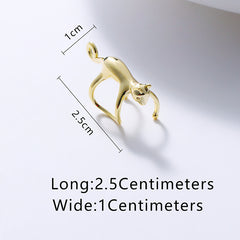 Creative Cat Shape Ear Cuff A Pair