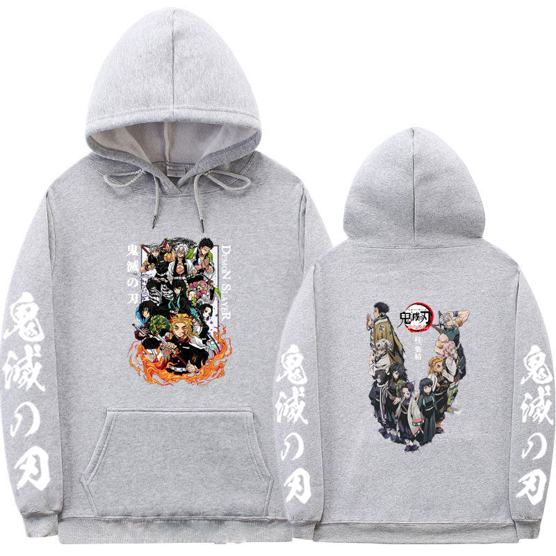 Casual Anime Printed Sports Loose Hoodie