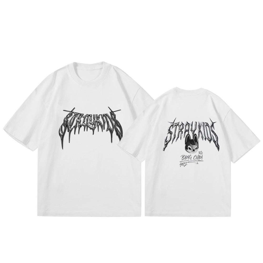 KPOP Evil Cartoon Logo Cotton T-Shirt