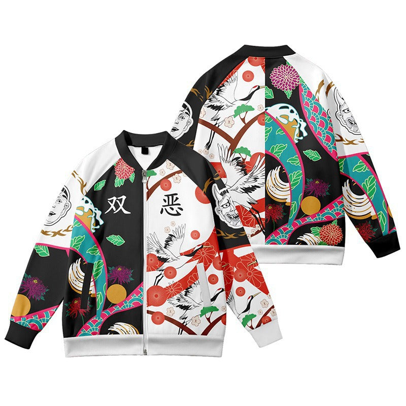 Men's and Women's 3D Printed Baseball Jacket