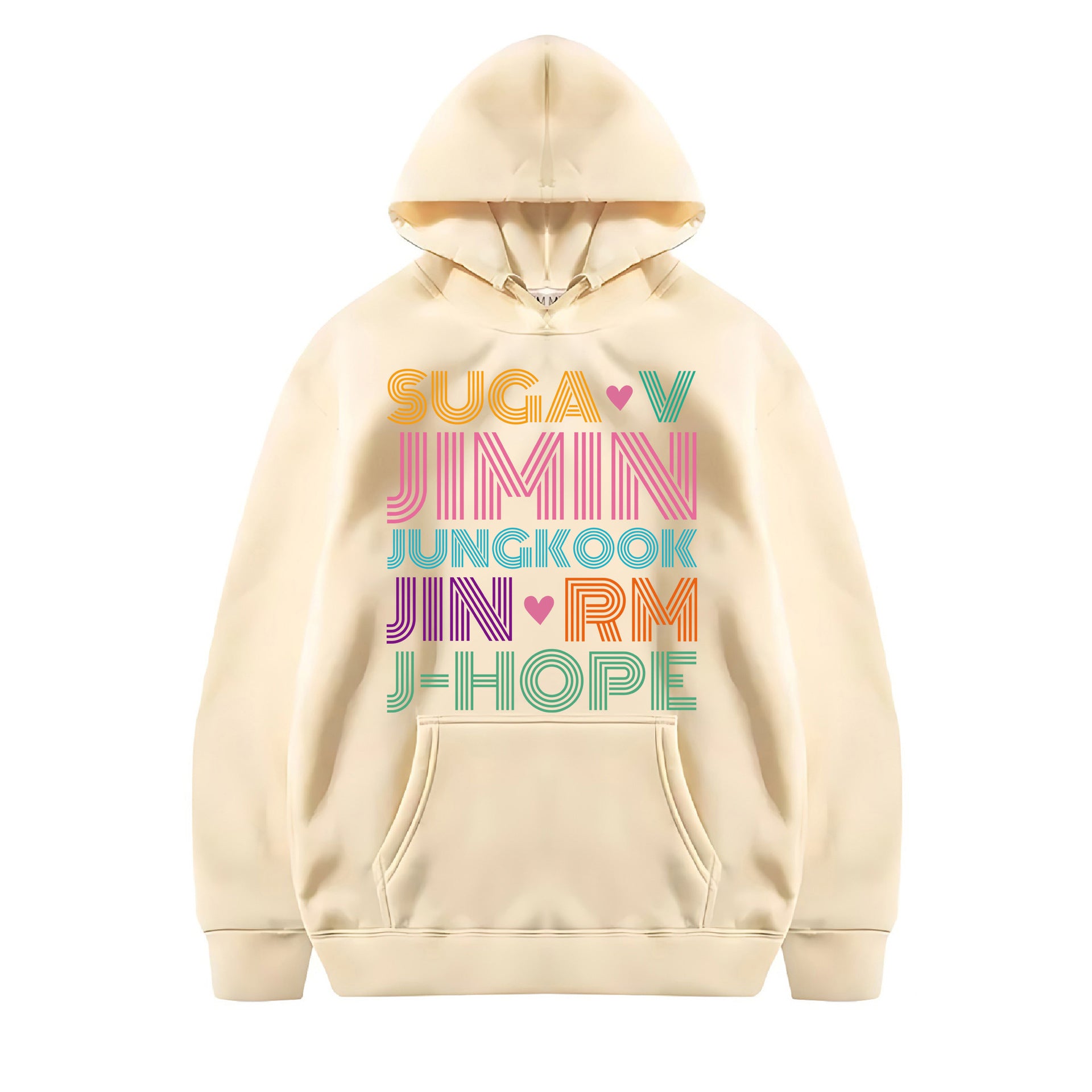 Casual SUGA JIMIN Printed Pullover Hoodie
