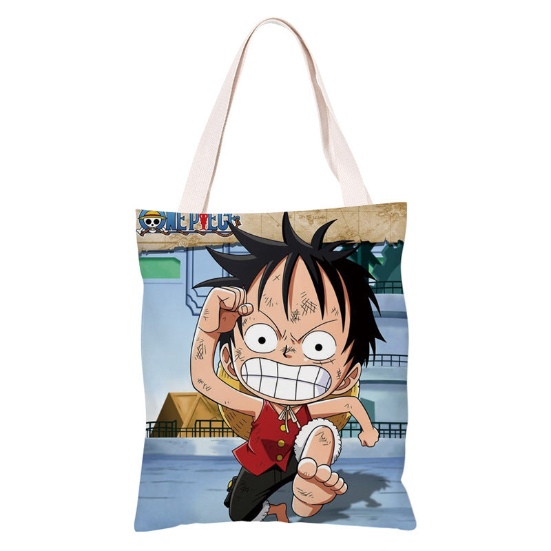 Trendy Anime Canvas Shoulder Bag