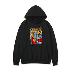 Trendy Anime Graphic Pullover Hoodie Top